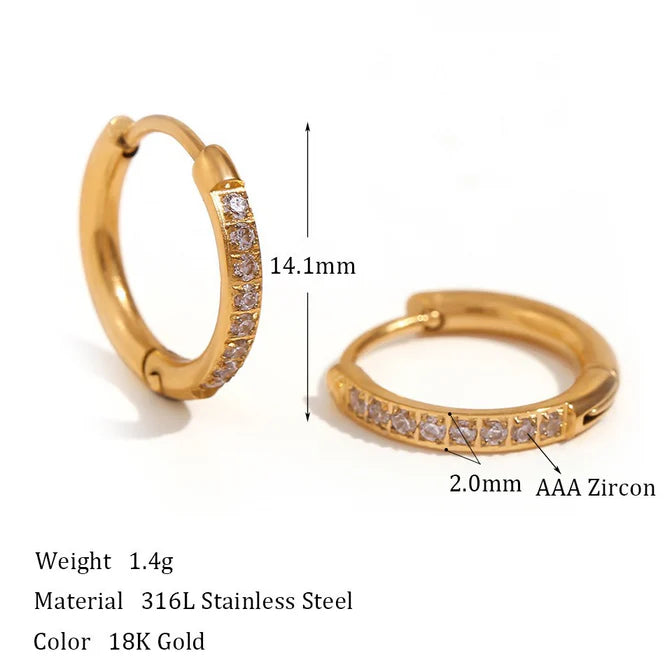 Dainty Circle Hoops