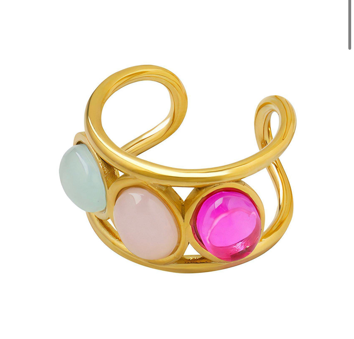 3 Crystals Finger Ring, INTENSITY