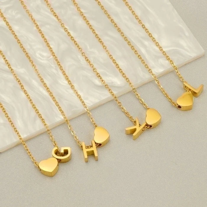 Style Letter Heart Shape Necklace