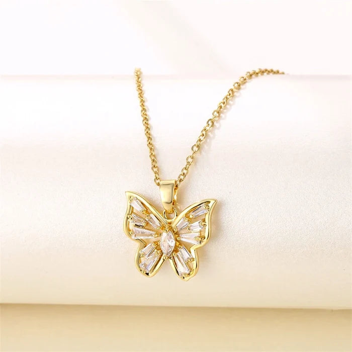 Butterfly Crystal Necklace